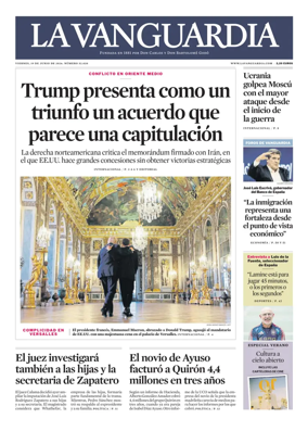 Cover of La Vanguardia