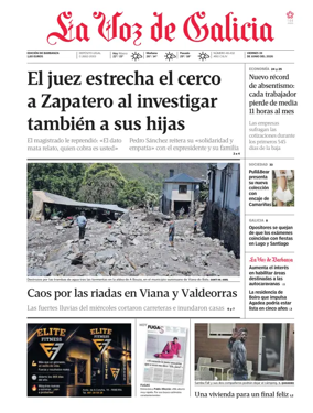 Cover of La Voz de Galicia (Barbanza)