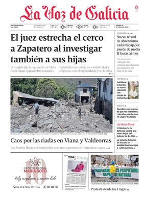 Cover of La Voz de Galicia (Ferrol)