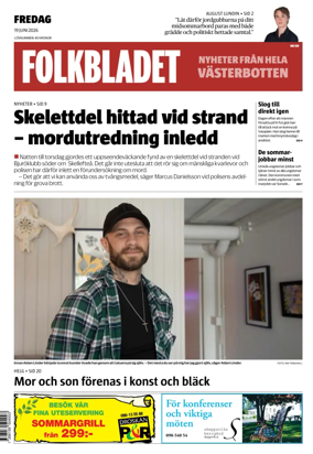 Cover of Folkbladet Vasterbotten