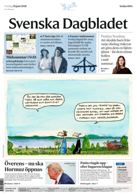 Cover of Svenska Dagbladet