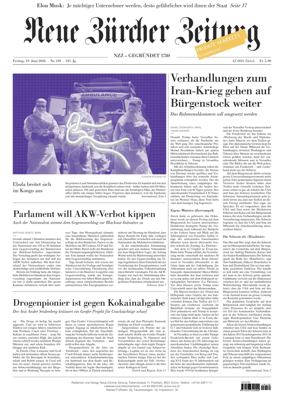 Cover of Neue Zurcher Zeitung