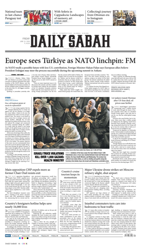 Cover of Daily Sabah (Turkey)