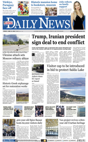 Cover of Hurriyet Daily News & Economic Review