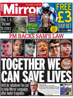 Cover of Daily Mirror