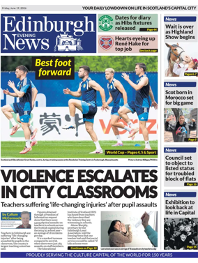 Cover of Edinburgh Evening News