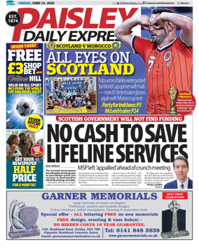 Cover of Paisley Daily Express