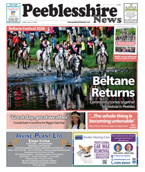 Cover of Peebleshire News