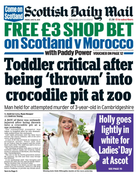 Cover of Scottish Daily Mail