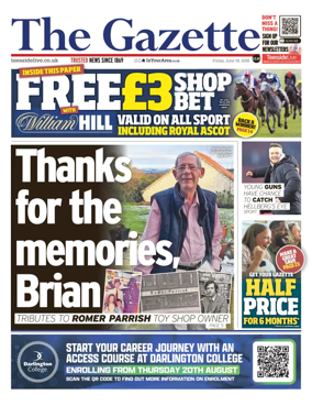 Cover of Teesside Evening Gazette