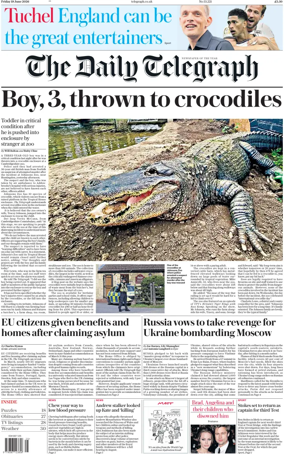 Cover of The Daily Telegraph