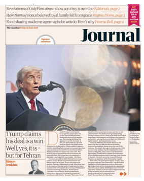 Cover of The Guardian e-paper Journal