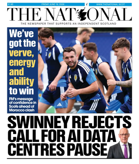 Cover of The National (Scotland)