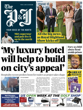 Cover of The Press and Journal (Inverness Highlands and Islands)