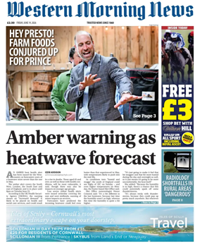 Cover of Western Morning News