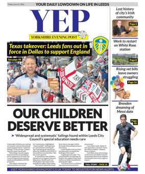 Cover of Yorkshire Evening Post