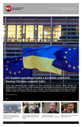 Cover of The New Voice of Ukraine
