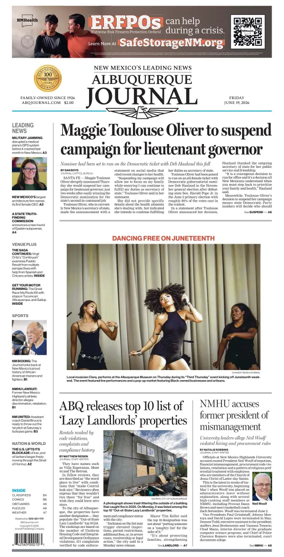 Cover of Albuquerque Journal