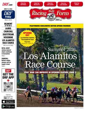 Cover of Daily Racing Form National Digital Edition