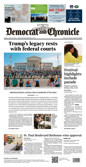 Cover of Democrat and Chronicle