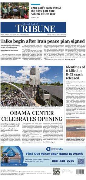 Cover of Great Falls Tribune