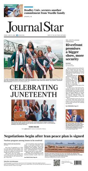 Cover of Journal Star (Peoria)