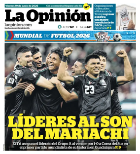 Cover of La Opinion