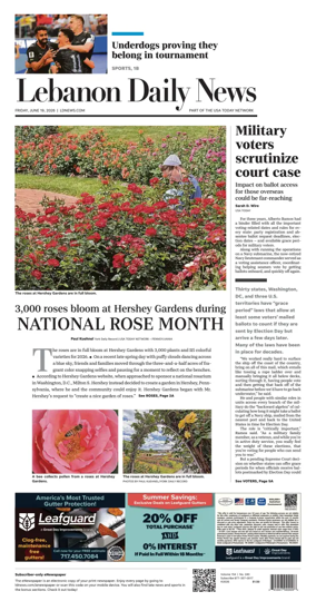 Cover of Lebanon Daily News