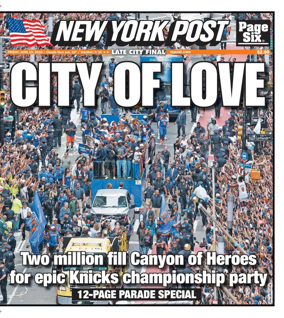 Cover of New York Post
