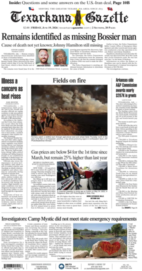 Cover of Texarkana Gazette
