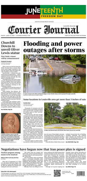 Cover of The Courier-Journal (Louisville)