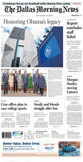 Cover of The Dallas Morning News