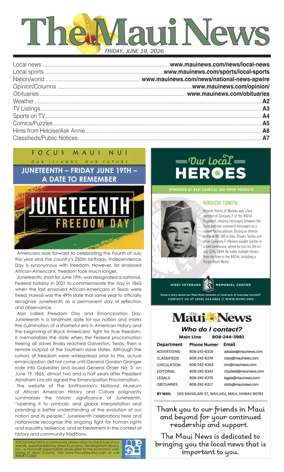 Cover of The Maui News