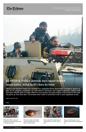 Cover of Tribune India - Compiled Edition