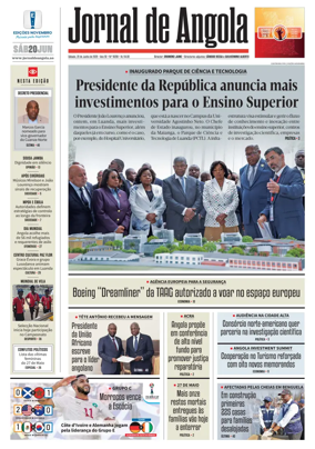 Cover of Jornal de Angola