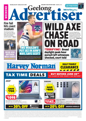 Cover of Geelong Advertiser