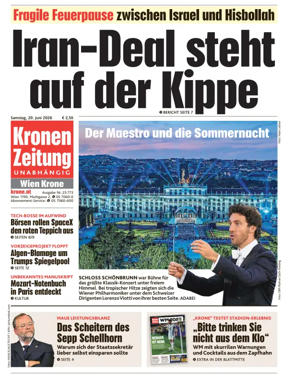 Cover of Kronen Zeitung