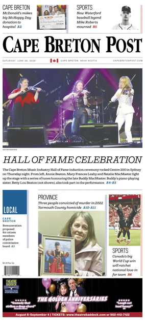Cover of Cape Breton Post