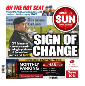 Cover of Edmonton Sun