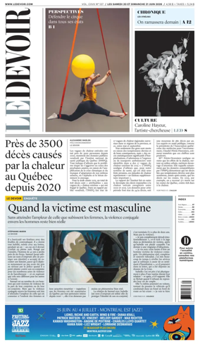 Cover of Le Devoir