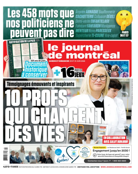 Cover of Le Journal de Montreal