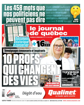Cover of Le Journal de Quebec