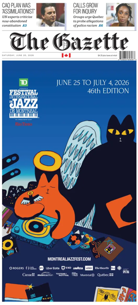Cover of Montreal Gazette