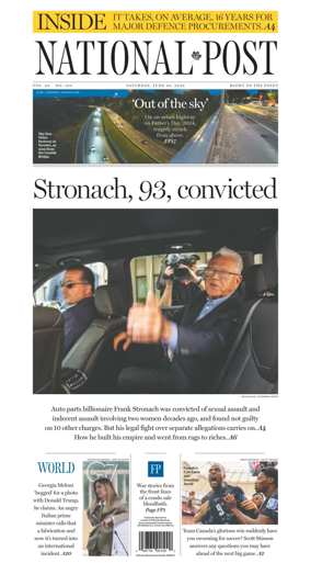 Cover of National Post - (National Edition)