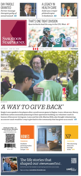 Cover of Saskatoon StarPhoenix