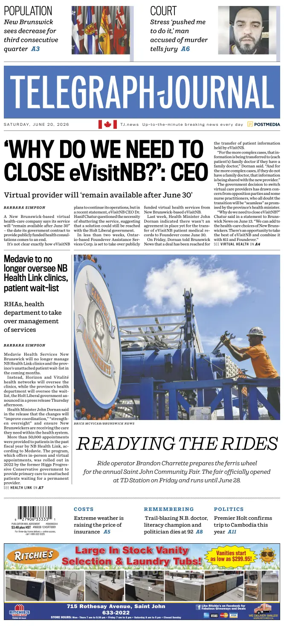 Cover of Telegraph-Journal