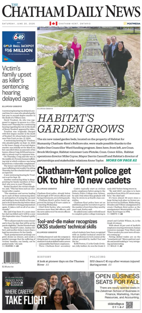 Cover of The Chatham Daily News