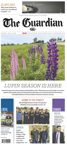 Cover of The Guardian (Charlottetown)