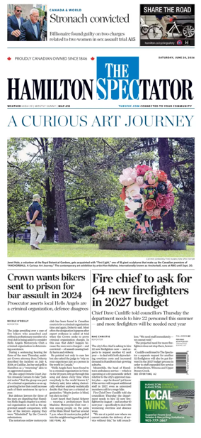 Cover of The Hamilton Spectator