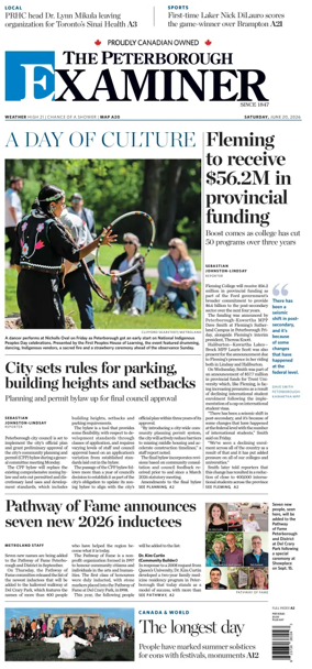 Cover of The Peterborough Examiner
